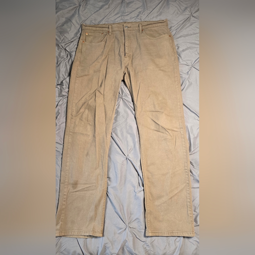 Levi’s 559 Men’s Khaki Relaxed Straight WORK Jeans 38W 34L